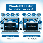 DELL Pro 13 vs DELL Pro 13 Plus ต่างกันอย่างไร? เลือกให้เหมาะกับงานของคุณ