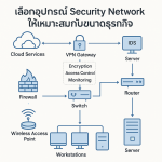 วิธีเลือกอุปกรณ์ Security Network ให้เหมาะสมกับขนาดธุรกิจ