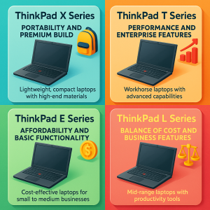 ความแตกต่างของซีรีส์ ThinkPad X, T, E และ L เลือกอย่างไรให้เหมาะกับการใช้งาน