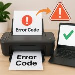 วิธีแก้ปัญหาเครื่องพิมพ์ HP ขึ้น Error Code