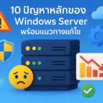 10 ปัญหาหลักของ Windows Server พร้อมแนวทางแก้ไข