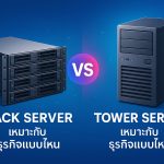 เซิร์ฟเวอร์ Rack vs Tower Server เหมาะกับธุรกิจแบบไหน