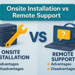 Onsite Installation vs Remote Support ข้อดี-ข้อเสียของแต่ละแบบ