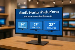 เลือกซื้อ Monitor สำหรับทำงาน ขนาดและความละเอียดที่เหมาะสม