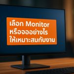 เลือก Monitor หรือจออย่างไรให้เหมาะสมกับงาน