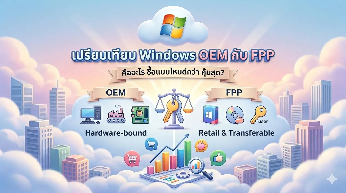 windows oem กับ fpp