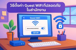 วิธีตั้งค่า Guest WiFi ที่ปลอดภัยในสำนักงาน