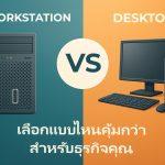 Workstation vs Desktop เลือกแบบไหนคุ้มกว่าสำหรับธุรกิจคุณ