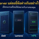 Server แต่ละยี่ห้อต่างกันอย่างไร เลือกแบรนด์ไหนให้เหมาะกับงานของคุณ