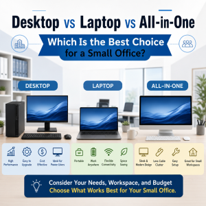 Desktop vs Laptop vs All-in-One สำหรับสำนักงานขนาดเล็ก เลือกแบบไหนดีที่สุด