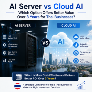 เปรียบเทียบ AI Server vs Cloud AI แบบไหนคุ้มกว่าในระยะ 3 ปีสำหรับธุรกิจไทย