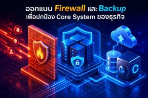 ออกแบบ Firewall และ Backup เพื่อปกป้อง Core System ของธุรกิจ