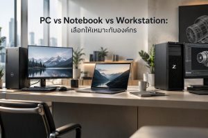 PC vs Notebook vs Workstation: เลือกให้เหมาะกับองค์กร