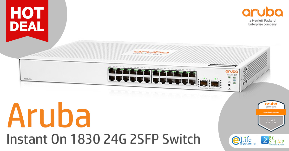 ช้อป [JL812A] Aruba Instant On 1830 24G 2SFP Switch ราคาถูก ซื้อออนไลน์ ...